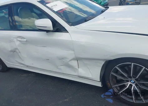 2022 BMW 330I из США, поврежденный, VIN 3MW5R1J02N8C36143